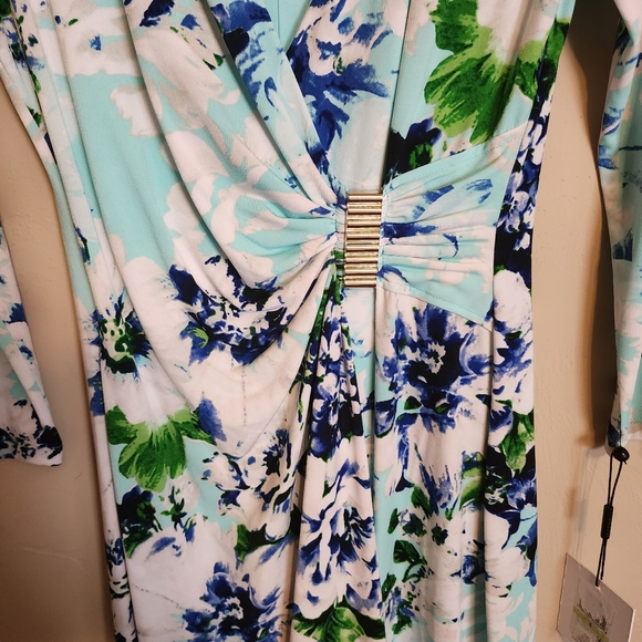 Calvin Klein Long sleeve mock wrap dress - Picture 2 of 2